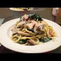 fumikodesu's cooksnap of when they made ほうれん草とベーコンのクリームスパゲティ.