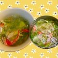 yu🐓's cooksnap of when they made 生姜香る♡レタスとカニカマのスープ.