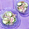 ふたごゆき's cooksnap of when they made 夏☆ズッキーニとハムの粒マスマヨサラダ.