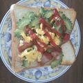 yuandpeco's cooksnap of when they made ゴーヤちゃんぷるートースト！.