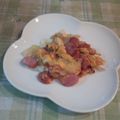 オレンジリング's cooksnap of when they made ｳｲﾝﾅｰと玉葱の卵とじ丼.
