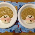 ｊ−ｊ−ｆ's cooksnap of when they made キャラおにぎり☃雪だるま.
