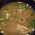 シングルアイシャドウ's cooksnap of when they made とろ〜り♪なめことオクラのお味噌汁.