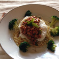 さとっち★'s cooksnap of when they made 柚子胡椒✿納豆と長芋のとろふわぁ～パスタ.