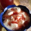 たんぽぽみーちゃん's cooksnap of when they made いちごソースかけヨーグルト.