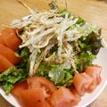hapyriva's cooksnap of when they made ◆ごぼうチップのサラダ◆ピリ辛青じそドレ.