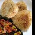 ♡るなっぺ♡'s cooksnap of when they made *残りご飯☆香ばしい〜焼きおにぎり*.