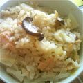 あさみ母さん's cooksnap of when they made 鮭の味噌炊き込みご飯☆ちゃんちゃん焼き風.