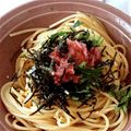moguxmogu's cooksnap of when they made さっぱり梅しそパスタ.