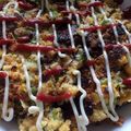 ちゃもはむ's cooksnap of when they made パン粉でさっくり・ネギの洋風お好み焼き？.