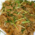 みっぱな's cooksnap of when they made 豚バラと水菜の生姜焼き.