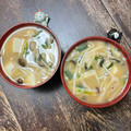 s06007's cooksnap of when they made ☆ニラとえのきのお味噌汁☆.