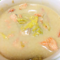 雲珠＠'s cooksnap of when they made ちょっと和風　鮭と豆乳のシチュー.