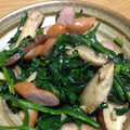 hanamonii's cooksnap of when they made 原木椎茸とほうれん草のガーリックソテー.