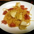 アクア大好き's cooksnap of when they made カマンベールと生ハムのパスタ♪.