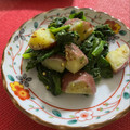フジぽん's cooksnap of when they made さつま芋とほうれん草の粒マス和え.