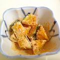 とまとま１０'s cooksnap of when they made 簡単おやつ♪南瓜の塩麹きな粉がけ.