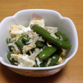 チョコバナ～ナ's cooksnap of when they made 簡単☆スナップえんどうとしらすの卵とじ.