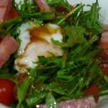 Akosua's cooksnap of when they made 水菜とベーコンの温玉のせはりはりサラダ.