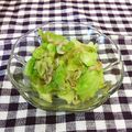 龍青空ママ's cooksnap of when they made 茹でキャベツと干しエビの辛子醤油あえ.