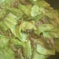 芋姉妹娘's cooksnap of when they made 材料3つ！簡単！キャベツと挽肉の醤油炒め.