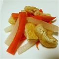 ロロロッサ's cooksnap of when they made 油揚げ、大根、人参のサッと煮.
