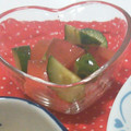 mksmama's cooksnap of when they made トマトときゅうりのサラダ.