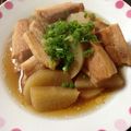 チビぴんく☆'s cooksnap of when they made トロトロ♪豚バラ肉と大根の煮物.