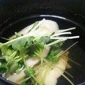 おにちく's cooksnap of when they made 手軽に、鱈とかいわれ大根の澄まし汁.