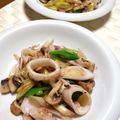 ぼのつま's cooksnap of when they made イカとネギとマッシュルームの炒め物.