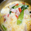 あげきょ's cooksnap of when they made ちんげん菜と肉だんごの豆乳ミソスープ.