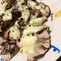 ykitchenn's cooksnap of when they made きのこの「とろけるスライスチーズ」かけ.