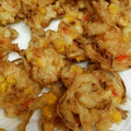 AFQ's cooksnap of when they made エビとコーンのかき揚げ.