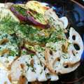 ＡＬＩＣＥ♪'s cooksnap of when they made 蓮根とさつまいもの塩にんにく炒め♪.