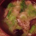 ckky's cooksnap of when they made 豚バラと山芋の味噌汁.