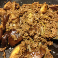 BellmanM's cooksnap of when they made 豚挽肉と椎茸といんげんのオイ生姜炒め.