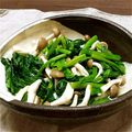 くまぷ～★'s cooksnap of when they made ほうれん草としめじの、梅風味おひたし.