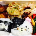 れみカ's cooksnap of when they made 簡単！キャラ弁☆黒ねこちゃん弁当.
