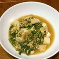 amjkao's cooksnap of when they made 春菊とハンペンの卵とじ.