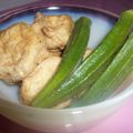 bergamoto's cooksnap of when they made オクラとがんもの煮物.