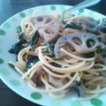 mitosatto's cooksnap of when they made 麺つゆで♡ほうれん草としめじのパスタ.