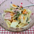 在宅勤務のおじさん's cooksnap of when they made キャベツ玉ねぎベーコンのマカロニサラダ♡.