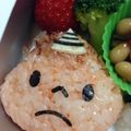 まごころ食堂's cooksnap of when they made 三角おにぎりで簡単♪赤おにさんのお弁当.