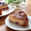appletwins's cooksnap of when they made ラズベリーとチョコのホワイトチーズケーキ.