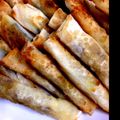 るき☆るい's cooksnap of when they made 餃子の皮でパリとろチーズ巻き2種.