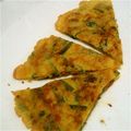 aaasachan's cooksnap of when they made にらと納豆のチヂミ.