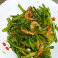 ❀あおい❀'s cooksnap of when they made かぶの葉と桜えびの油炒め.