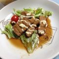 キレニャンコ's cooksnap of when they made カジキの照り焼き♪水菜マヨ.