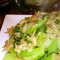 トモCAFE's cooksnap of when they made あっ！と言う間の豚小松菜のスタミナ炒め.