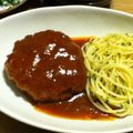 こっぷぽ～ん's cooksnap of when they made 食堂版「煮込みハンバーグスパ」.